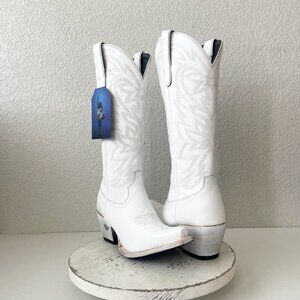 Lane MEGAN MORONEY Cowboy Boots Smokeshow Womens 9.5 White Western Cowgirl Tall